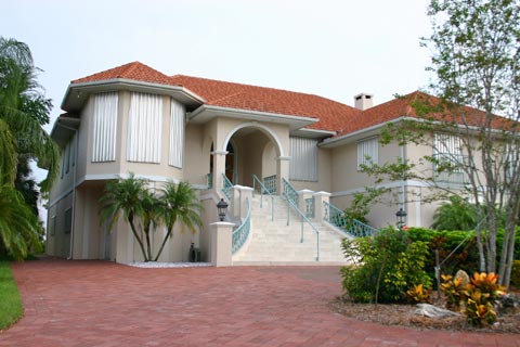 Hurricane shutters for storm protection